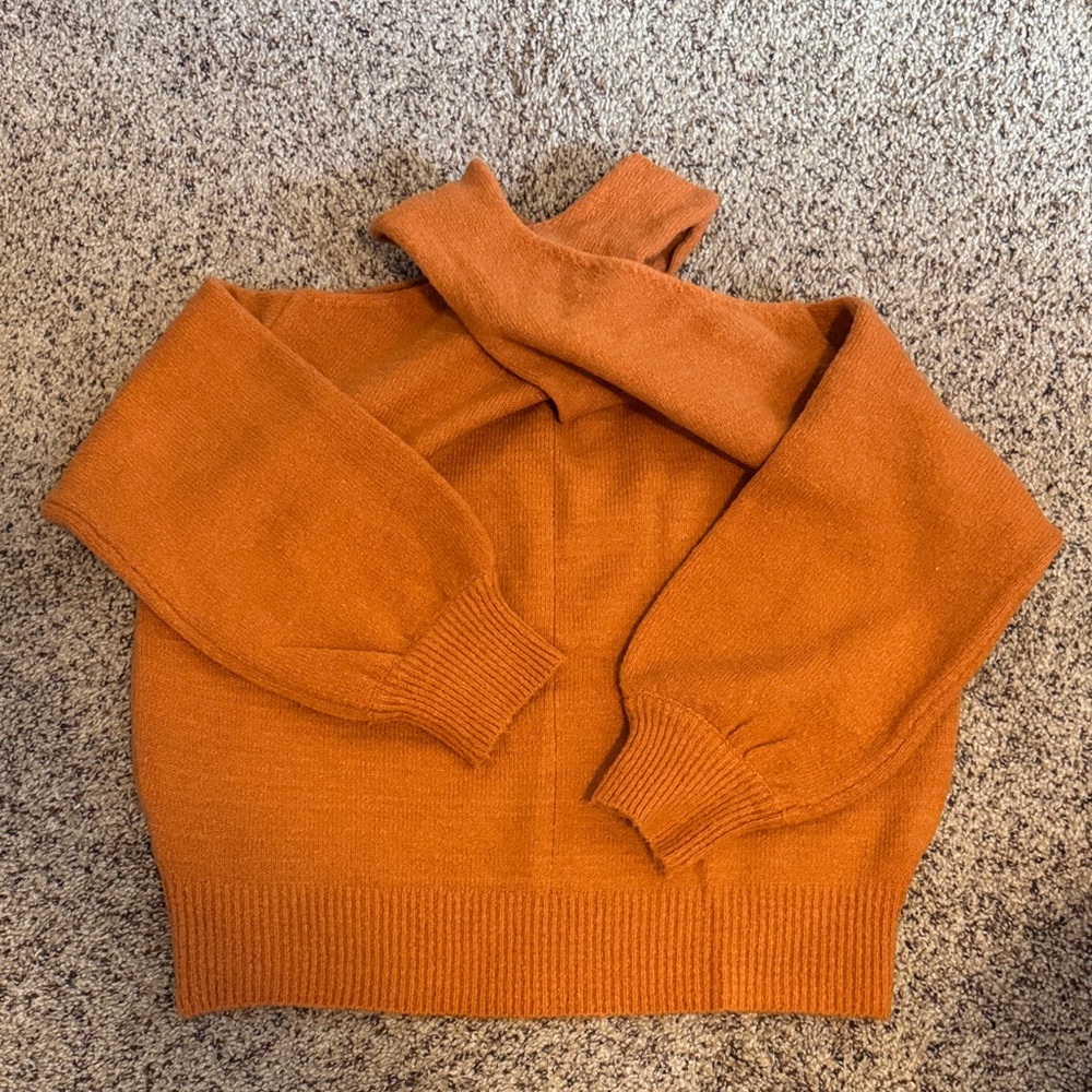 Rust* Off-Shoulder Sweater - Picture 2 of 3